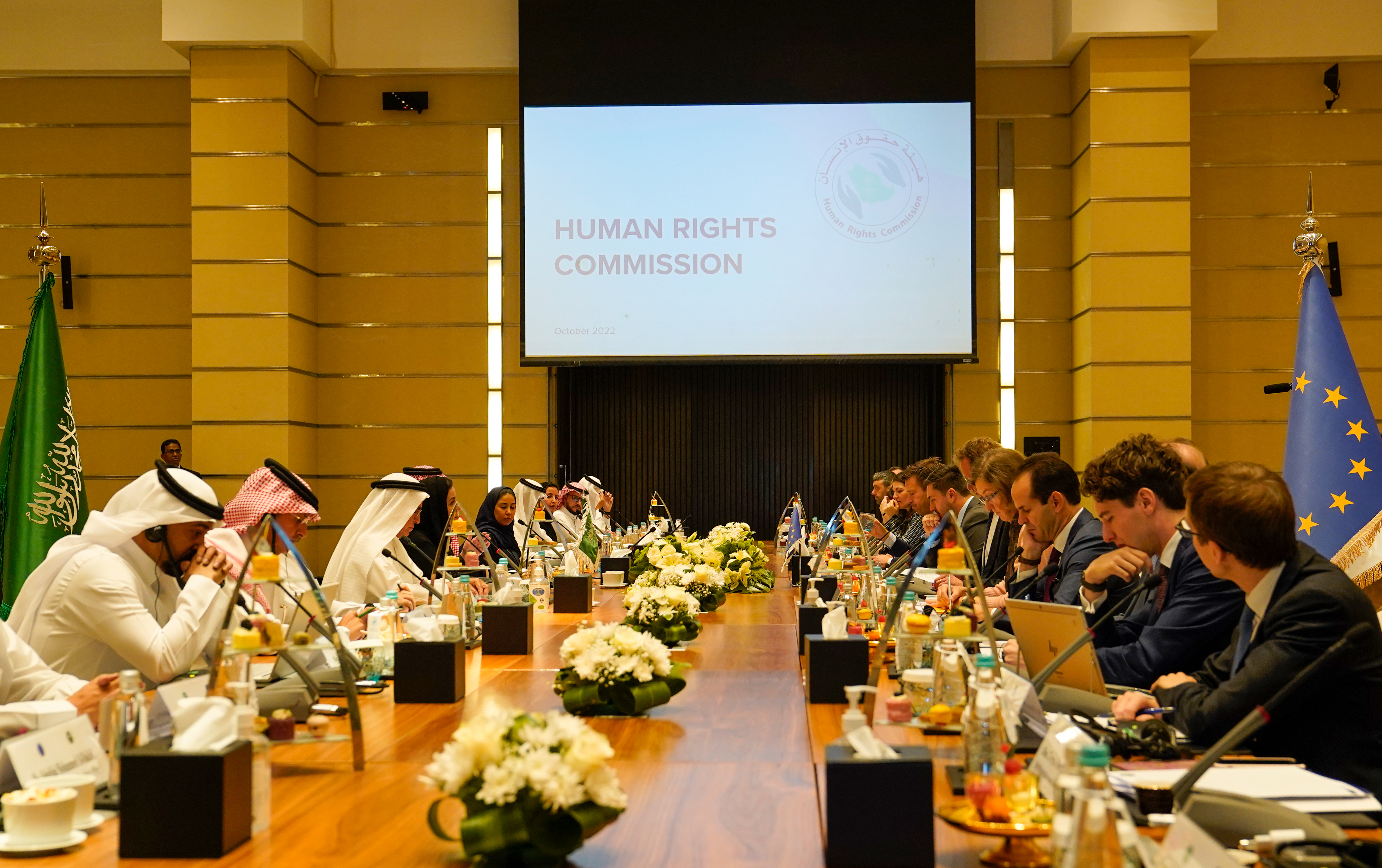 During her meeting with the M.E. and GCC Working Group Affiliated with the European Council, H.E. Chairman of HRC Dr. Hala Al-Tuwaijri highlighted the Kingdom's efforts and reforms in human rights.